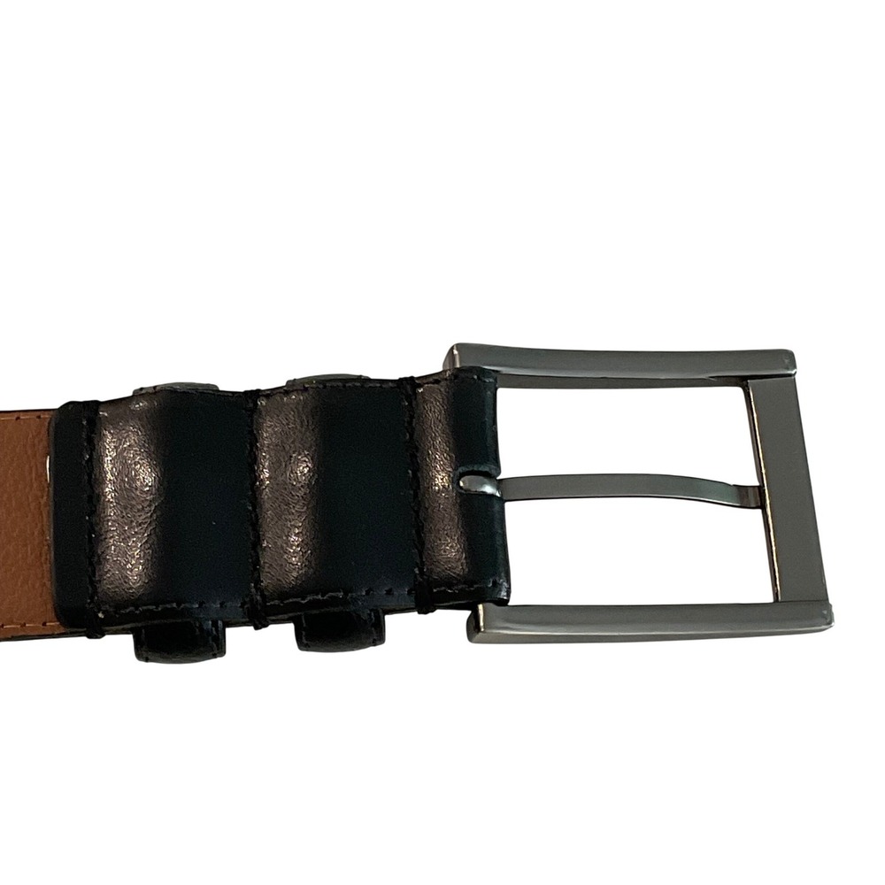 JOSEPH ABBOUD men's genuine Italian leather belt size 38 133003–001 black USA